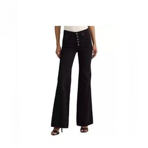 NWT Lauren Ralph Lauren Women's Black Flare Jeans